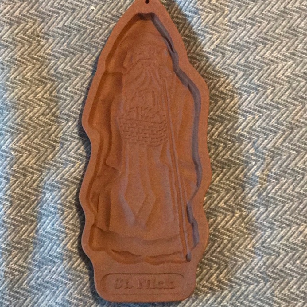 LONGABERGER St Nick cookie/chocolate mold